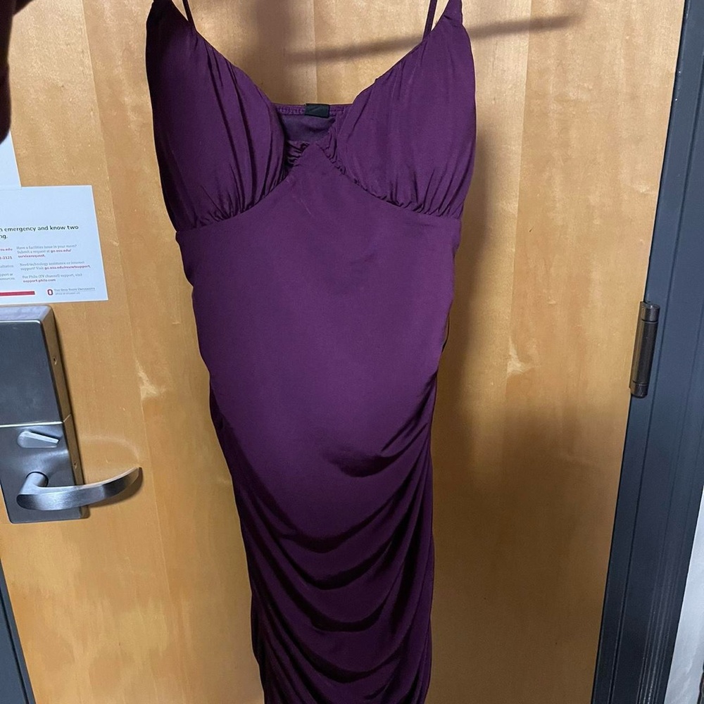 Purple Spaghetti Strap Dress